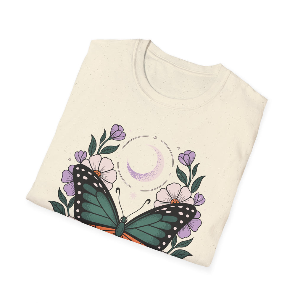 Butterfly Moon T-Shirt — Floral Monarch Tee