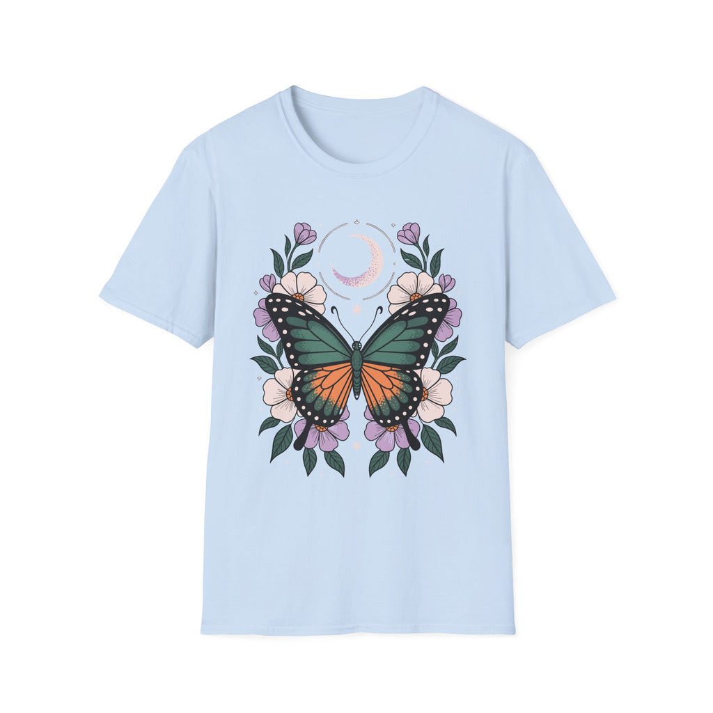 Butterfly Moon T-Shirt — Floral Monarch Tee