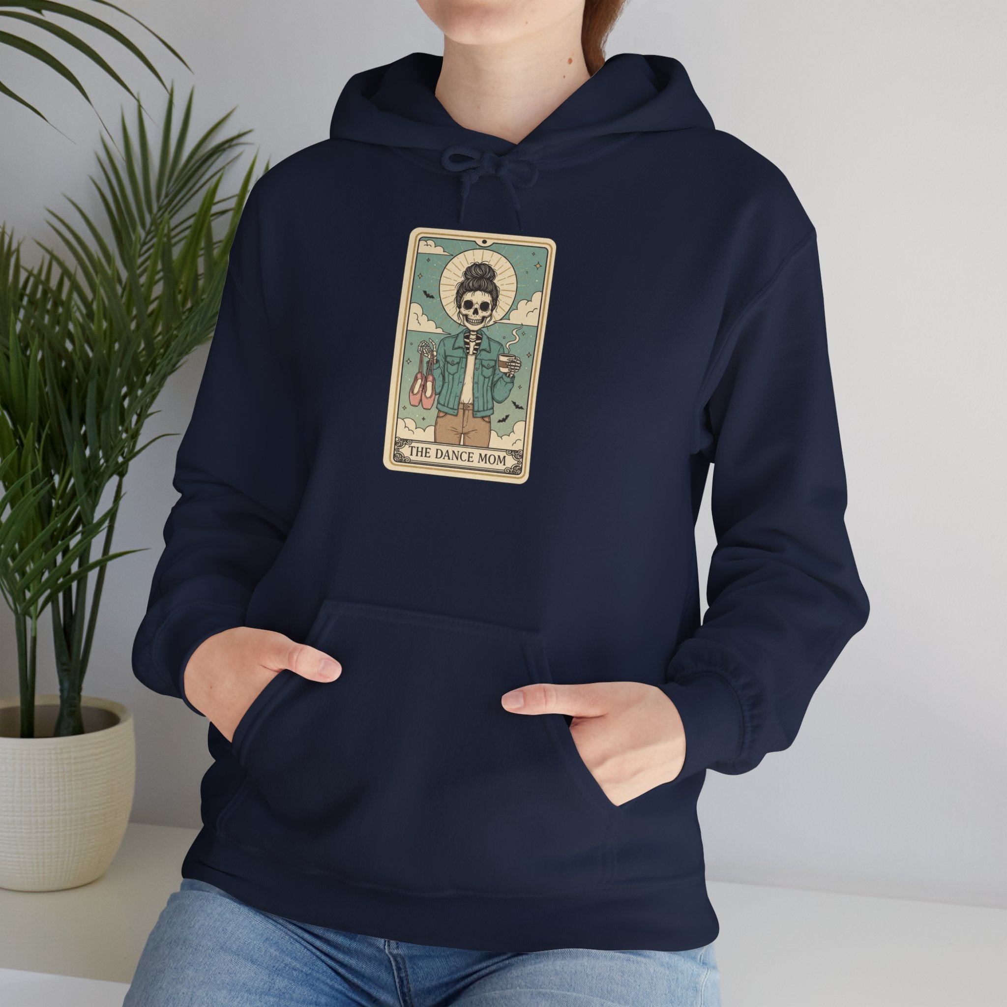 Hoodie - Retro Tarot Skeleton 'The Wise One' Graphic Hooded Sweatshirt
