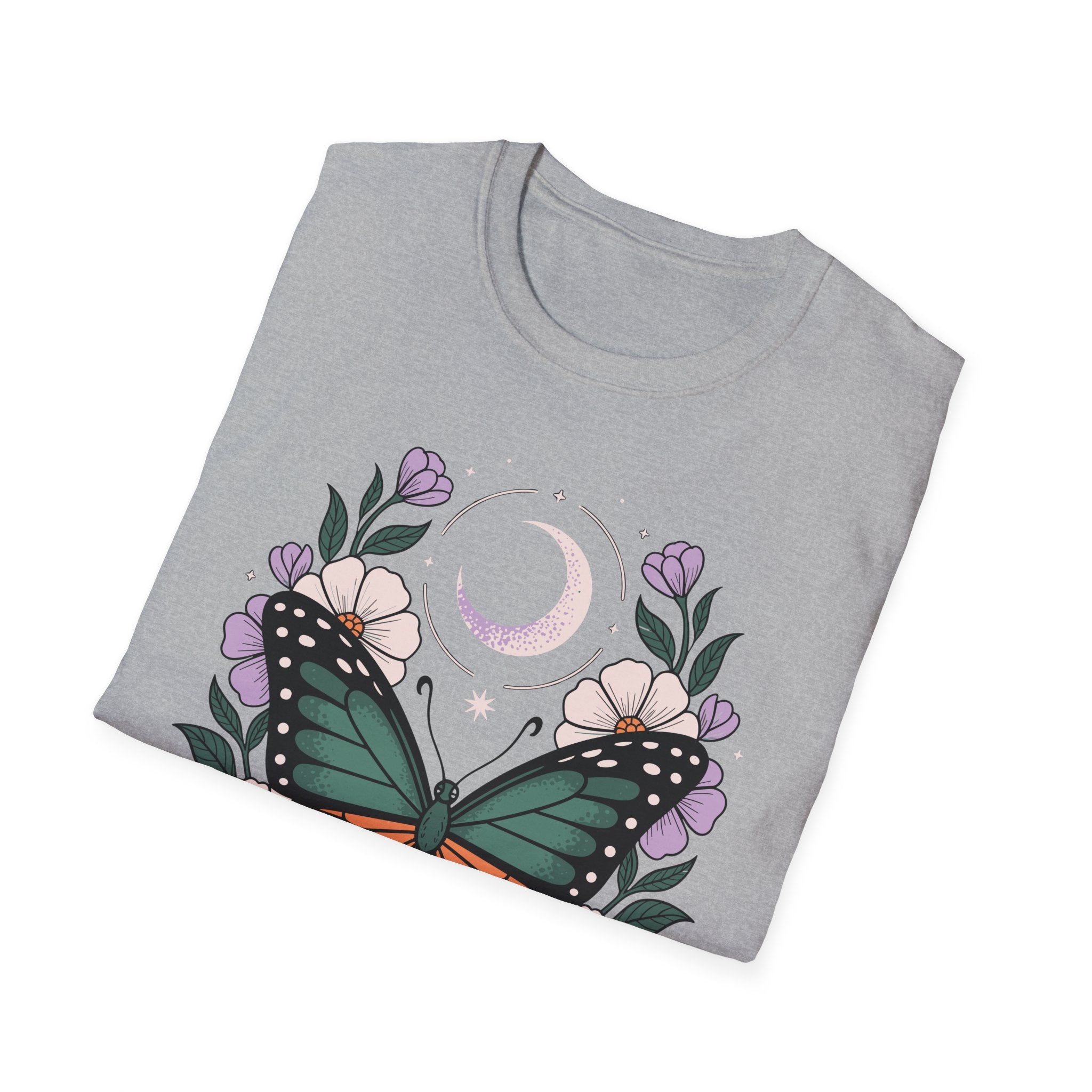 Butterfly Moon T-Shirt — Floral Monarch Tee